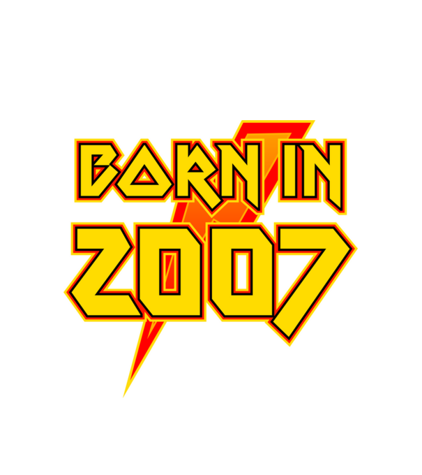 heavy metal born in 2007 minta fehér pólón