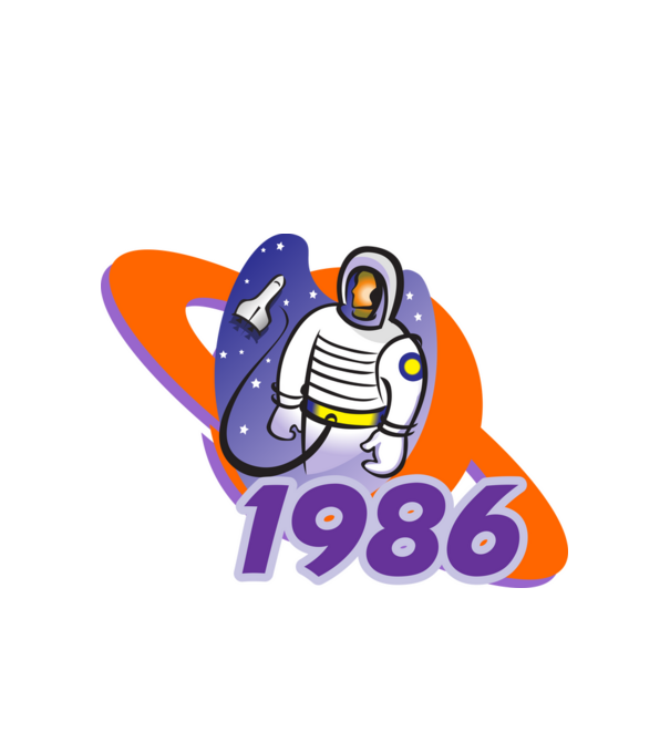 asztronauta szülinapi dátum 1986 minta fehér pólón