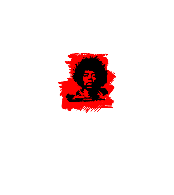 jimmy hendrix,rock&roll klasszikus, rocker, hippie, zenész,amerika,piros minta királykék pólón