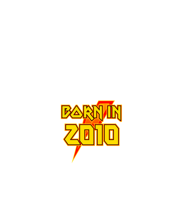 heavy metal born in 2010 minta fehér pólón