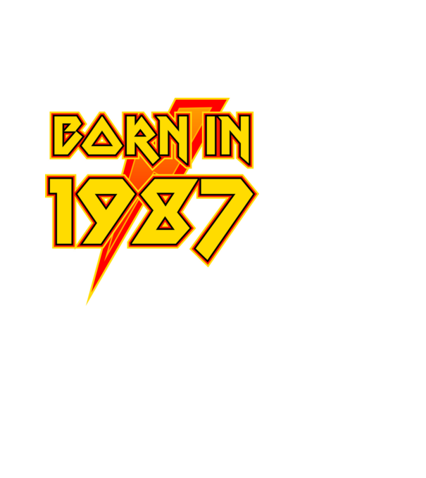 heavy metal born in 1987 minta fehér pólón