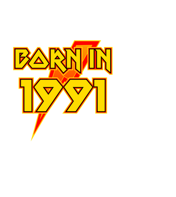 heavy metal born in 1991 minta fehér pólón