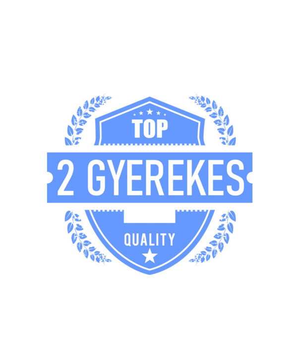 TOP QUALITY 2 GYEREKES APUKA minta fehér pólón