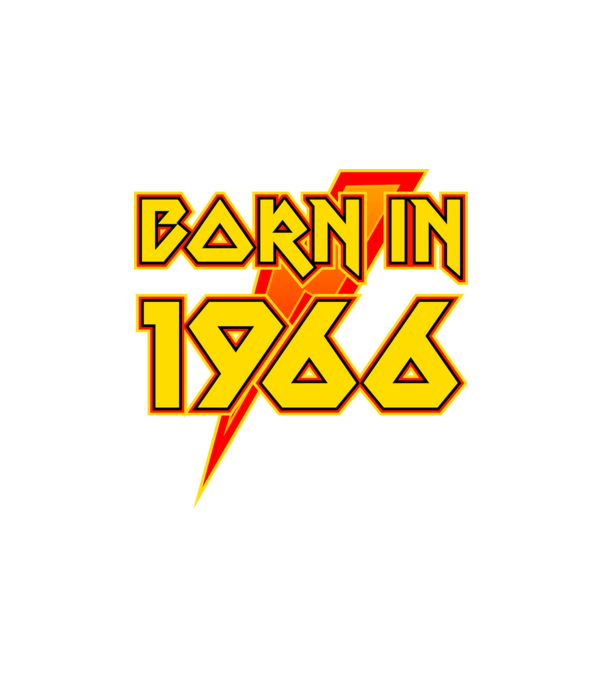 heavy metal born in 1966 minta fehér pólón