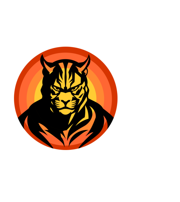 tigrisfej vadállat, tiger, tigris arc minta fekete pólón