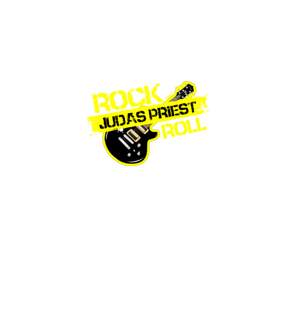 rock and roll gitár JUDAS PRIEST minta fekete pólón