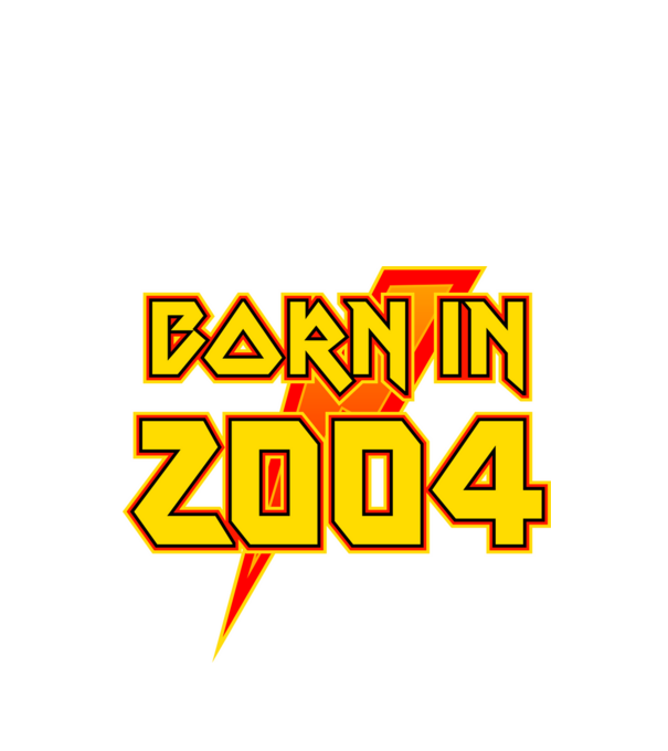 heavy metal born in 2004 minta fekete pólón