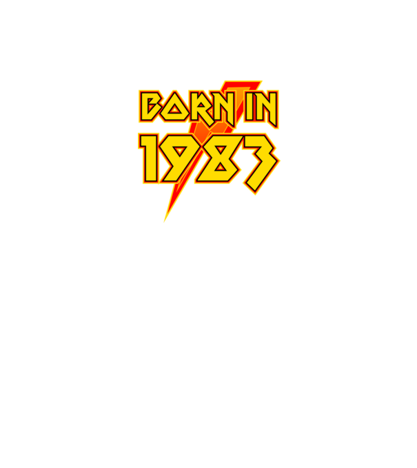 heavy metal born in 1983 minta fekete pólón