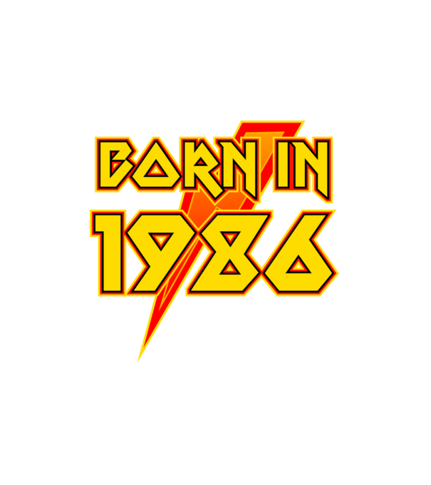 heavy metal born in 1986 minta fehér pólón