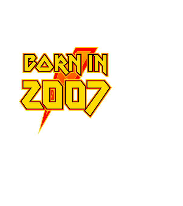 heavy metal born in 2007 minta fekete pólón