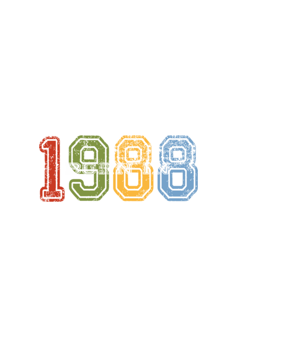 born in 1988 születésnapi felirat minta fekete pólón