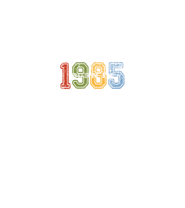 born in 1985 születésnapi felirat minta királykék pólón