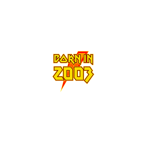 heavy metal born in 2003 minta fekete pólón