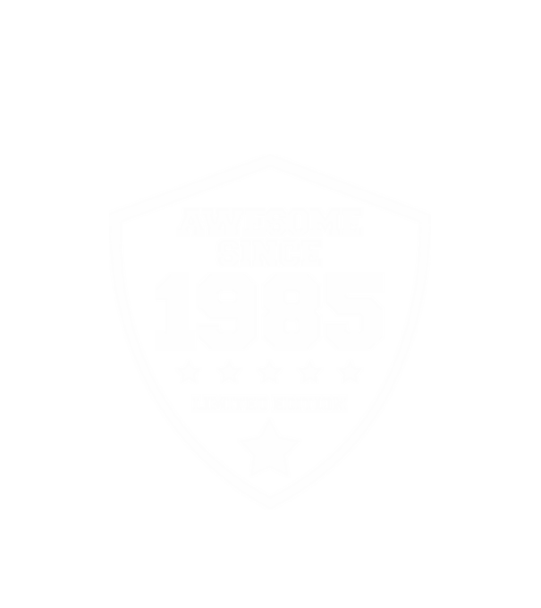 AWESOME1985 minta fehér pólón