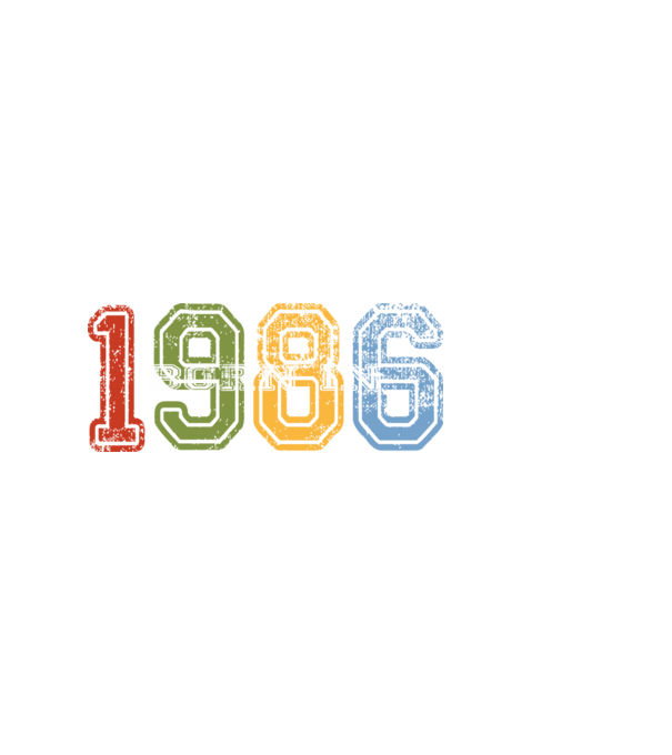 born in 1986 születésnapi felirat minta fekete pólón