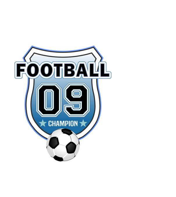 football champion focistás szülinapi embléma 9 éves minta fehér pólón