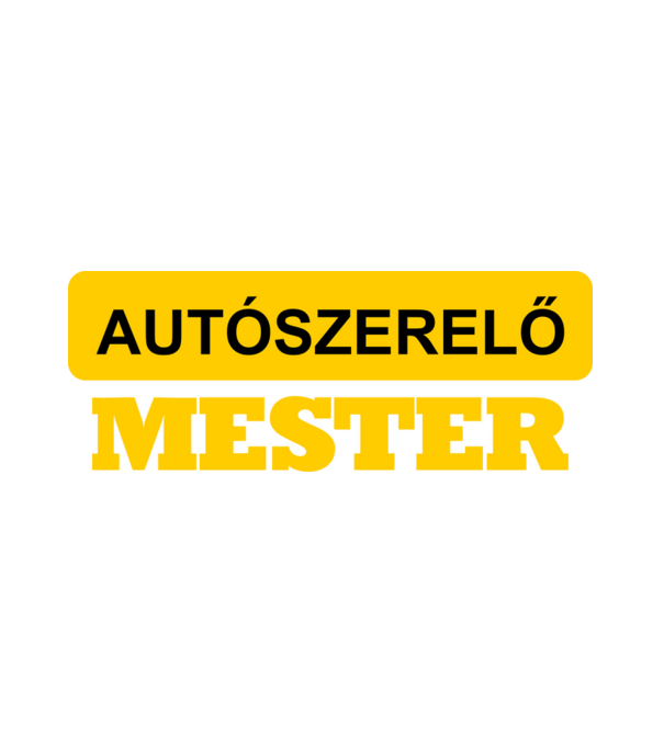 AUTÓSZERELŐ MESTER minta fehér pólón