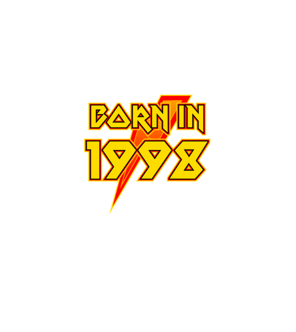 heavy metal born in 1998 minta szürke pólón