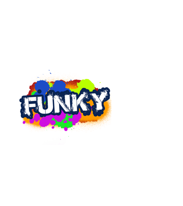 funky felirat graffiti festés minta fehér pólón