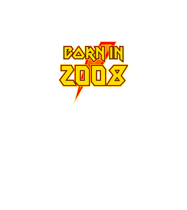 heavy metal born in 2008 minta fekete pólón