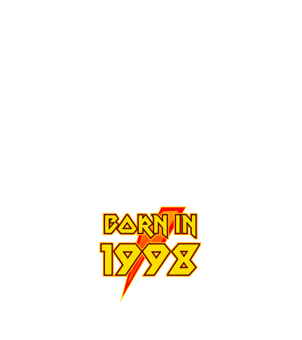 heavy metal born in 1998 minta fehér pólón