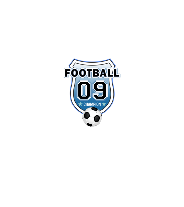 football champion focistás szülinapi embléma 9 éves minta fehér pólón