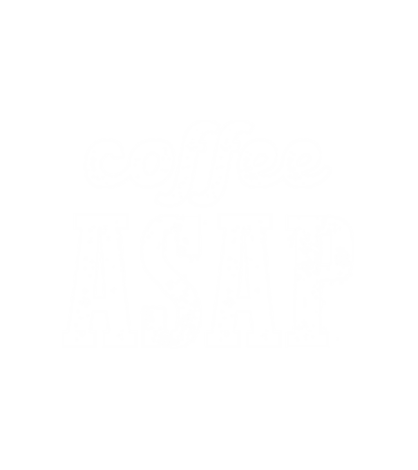 coffee asap minta fehér pólón