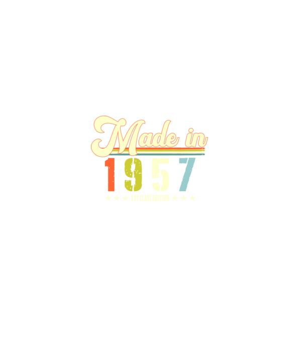 made in 1957, 1st class edition, születésnap, 1957-ben készült minta farmerkék pólón