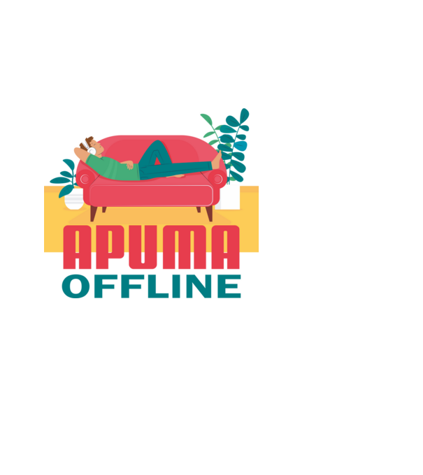 APUMA OFFLINE, APA MA NINCS,MERT PIHEN minta fekete pólón