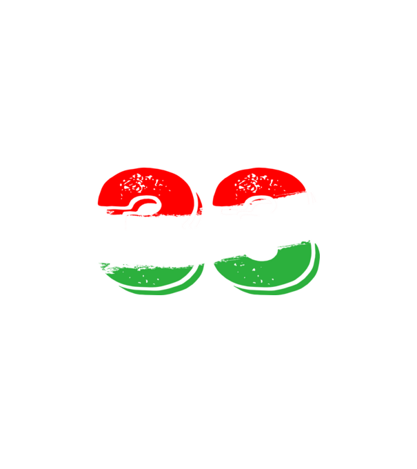 magyar trikolor, piros fehér zöld szám 33 minta fehér pólón