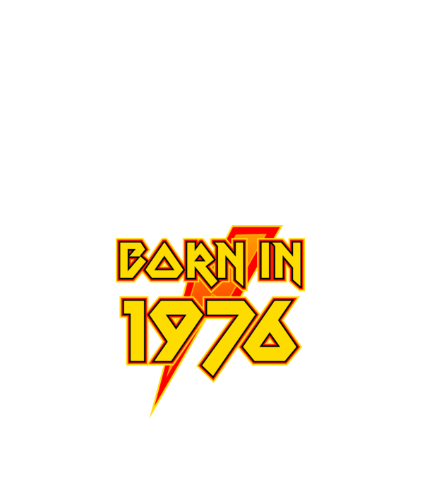 heavy metal born in 1976 minta fehér pólón