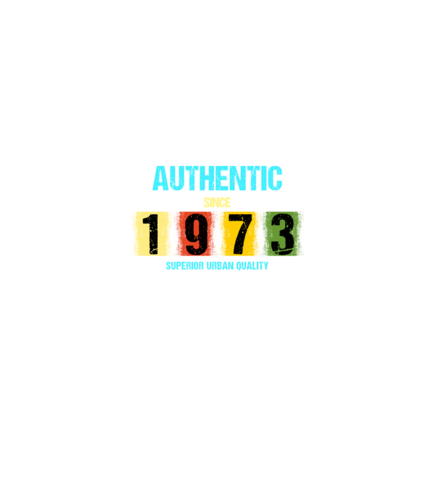 AUTHENTIC SINCE 1973, SUPERIOR URBAN QUALITY, 1973-BAN SZÜLETETT minta homokszín pólón