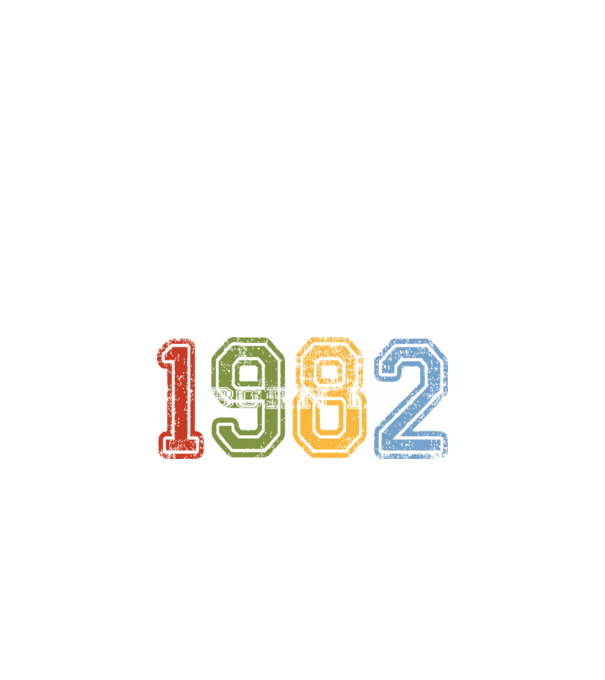 born in 1982 születésnapi felirat minta fekete pólón