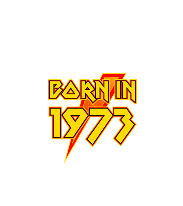 heavy metal born in 1973 minta fekete pólón