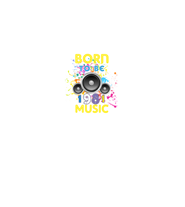 born to be music születésnapi DJ ,1981-ben született minta fekete pólón