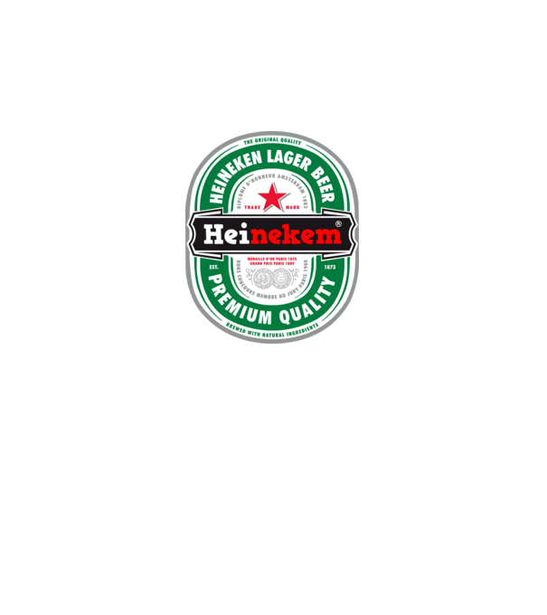 heinekem minta fehér pólón