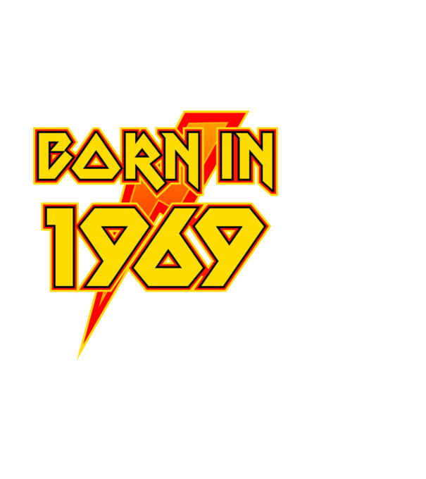 heavy metal born in 1969 minta fekete pólón