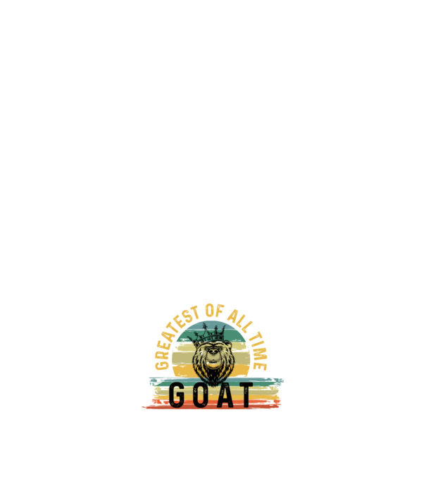 GOAT , MEDVE FEJ, MINDEN IDŐK LEGJOBBJA ,korona, király minta fehér pólón
