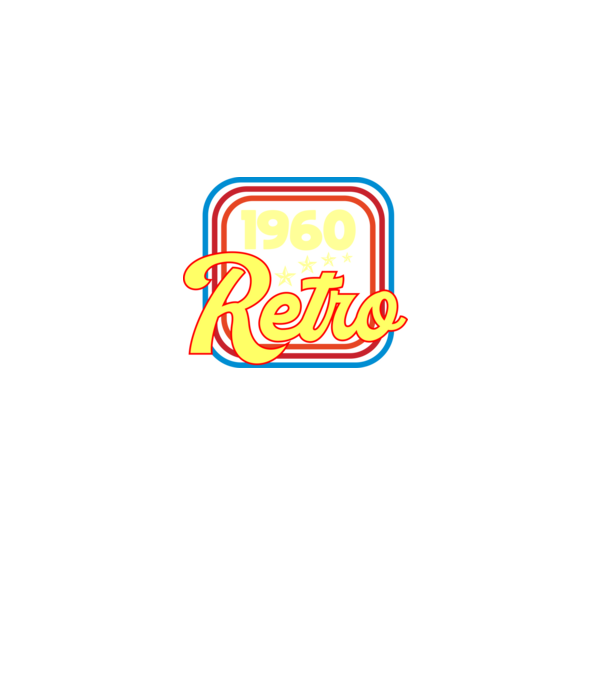 retro születésnapi felirat dátummal 1960 minta fekete pólón