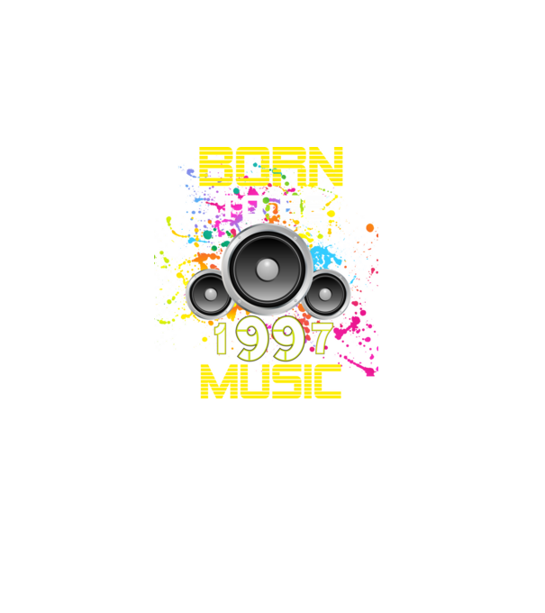 born to be music 1997-ben született születésnapi zenés minta minta sötétkék pólón