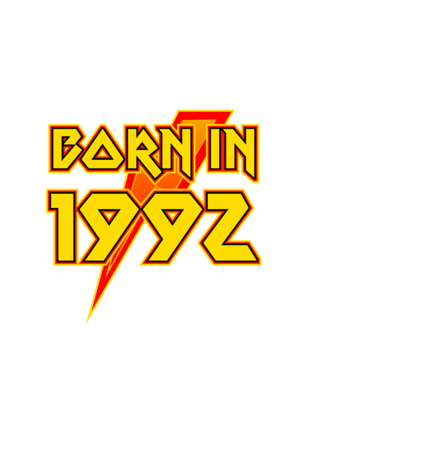 heavy metal born in 1992 minta fekete pólón