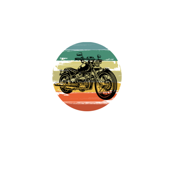 vintage retro motorkerékpár, oldtimer motor minta fekete pólón