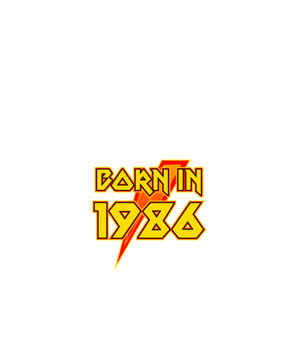 heavy metal born in 1986 minta fehér pólón