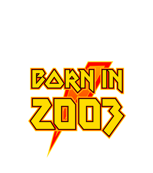 heavy metal born in 2003 minta fekete pólón