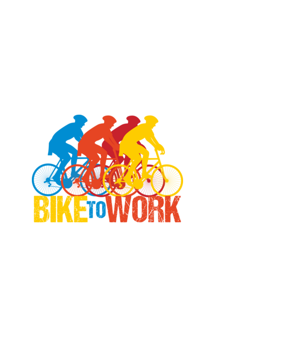 BIKE TO WORK BICAJOZZ A MUNKÁBA fiúk minta fehér pólón