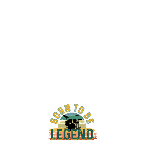born to be legend , dobos legenda, dobos, legendának született minta sötétkék pólón