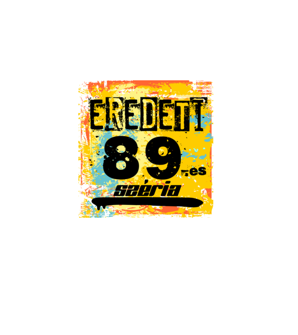 eredeti széria grunge graffiti 89-es, 1989 minta fekete pólón