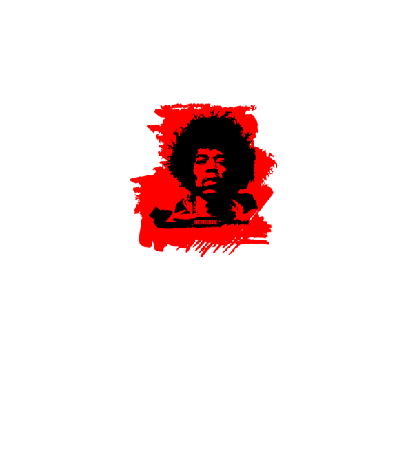 jimmy hendrix,rock&roll klasszikus, rocker, hippie, zenész,amerika,piros minta fekete pólón