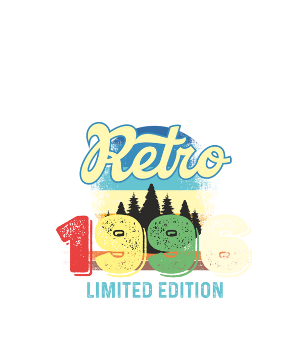 retro évszám, limited edition, 1996-ban születetteknek minta fekete pólón