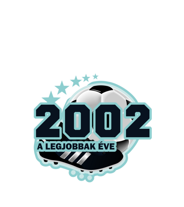 FOCISTÁS SZÜLINAP A LEGJOBBAK ÉVE 2002 minta fehér pólón